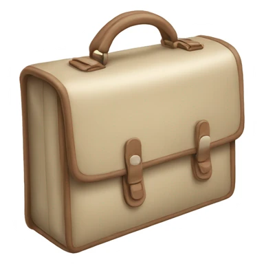 light beige school brief case  sticker