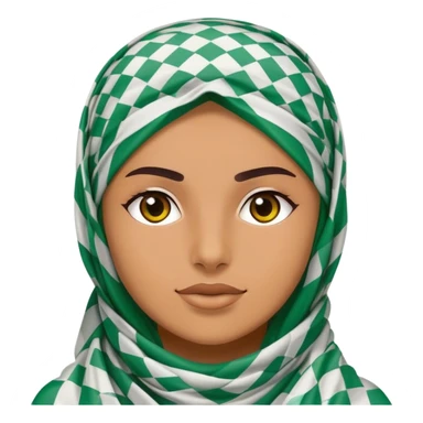 Brazil keffiyeh sticker