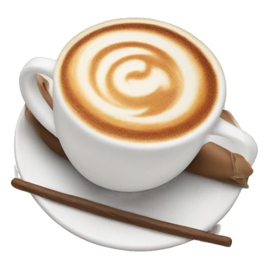 cappuccino with turkey design sticker