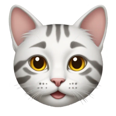 cat whit reat sticker