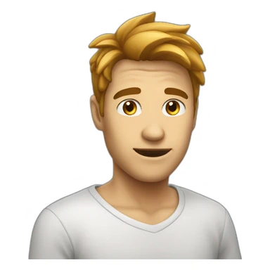 Unen personne chauve courant de face  sticker