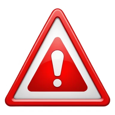 warning triangle with exclamation mark sticker