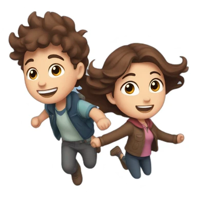 Mabel and dipper flying sticker