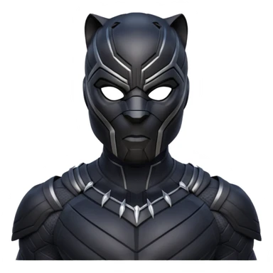 black panther marvel superhero full mask upper body shot sticker