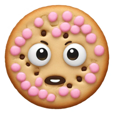 Cookie with light pink sprinkles  sticker
