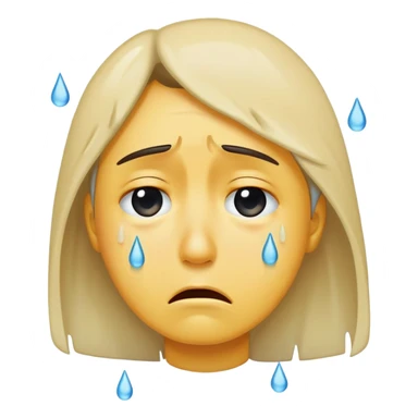 Leave then crying emoji sticker