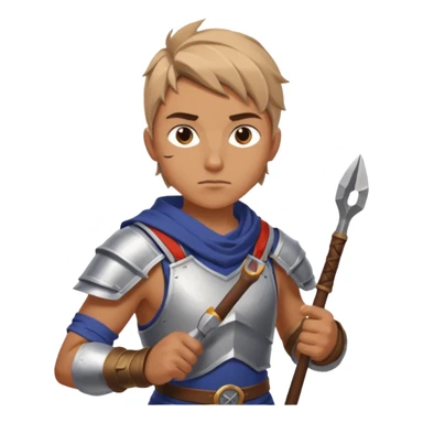 An emoji representing the "ironman challenge" for an Albion Online mmorpg character who crafts everything themselves the hard way, and does not buy or sell items in-game. Think of ironman marathons as a guiding principle. Less of the "iron", more of the marathons and hard work / effort. sticker