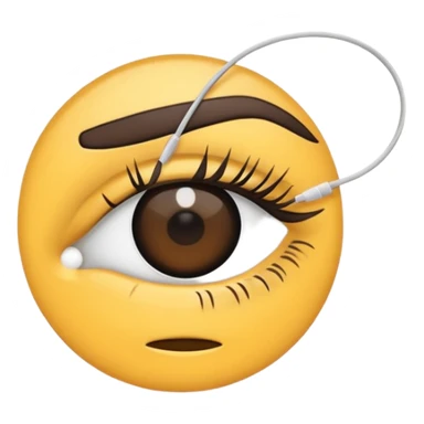 eyebrow threading string sticker