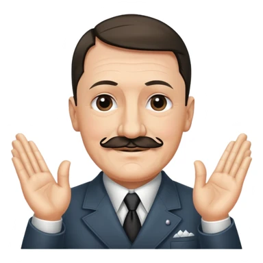 Hitler saying namaste sticker