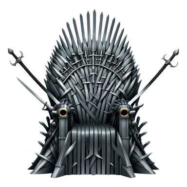 Iron throne made of swords from Game of Thrones sticker