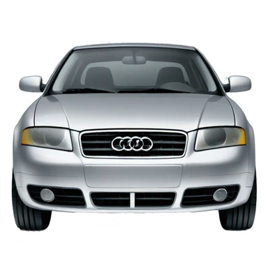 Silver 2002 Audi A4 sticker