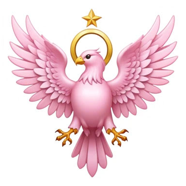 seraphim's emblem light pink sticker