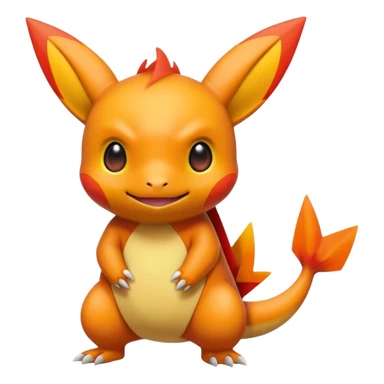 Victini-Pichu-Charmander-Fakémon-hybrid-creature (full body)  sticker