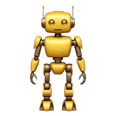 yellow robot with 4 legs sticker
