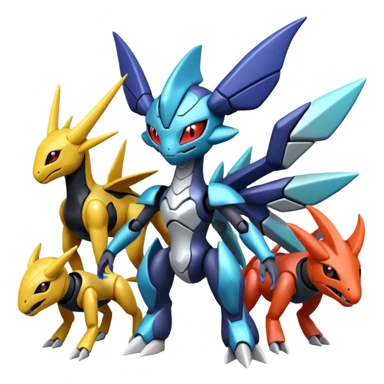 Dialga-Genesect-Miraidon-Darkrai-Deoxys-Giratina-Palkia-Meloetta-fusion sticker