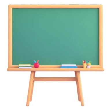 classroom chalkboard with chalk and eraser sticker