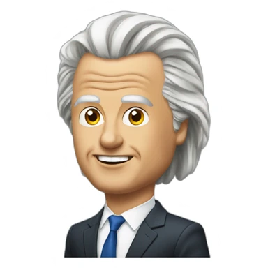 geert Wilders sloopt vvd sticker