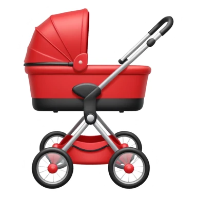 baby stroller with a photo symbol sticker