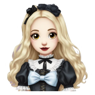 alice in wonderland gothic lolita look sticker