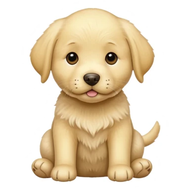 Yellow labrador retriever puppy sticker