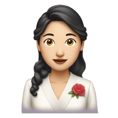 asian wedding host woman sticker
