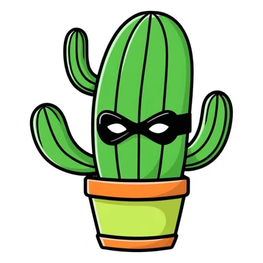 Luchador cactus  sticker