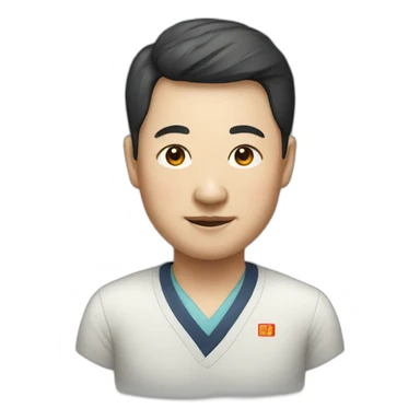 Portrait of a Chinese resident sticker