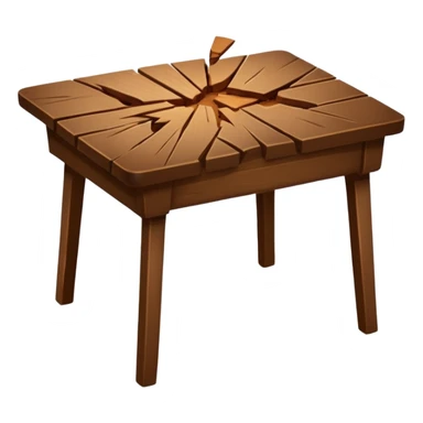 oh no my table its broken sticker