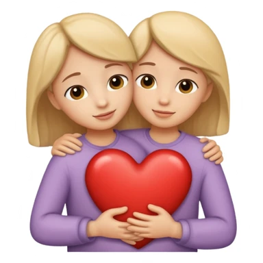 heart hug sticker
