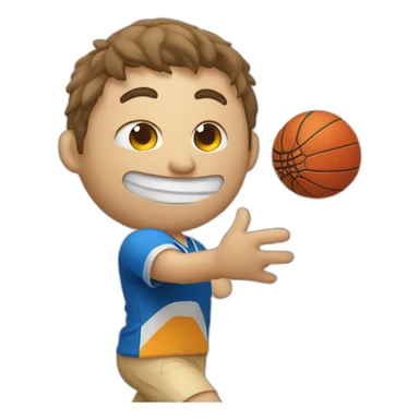 Ein Greif mit einem Handball in de Hand sticker