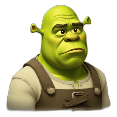 shrek sad sticker