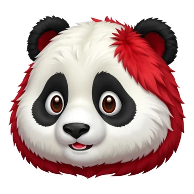 panda red sticker