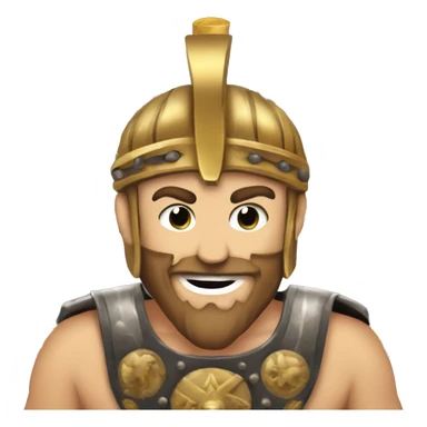 Gladiator playing slot machine sticker