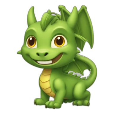 Un Dragon-Arbres-chats sticker