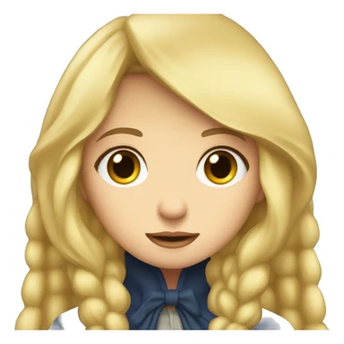 Girl wirt long blonde hair and nice full lips  sticker
