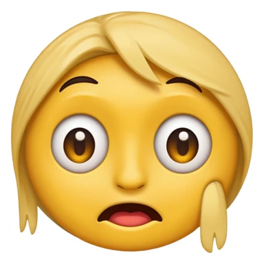 cartoon sticker of a colorful and cheerful confused and puzzled emoji, no text, suitable for WhatsApp and Instagram sticker