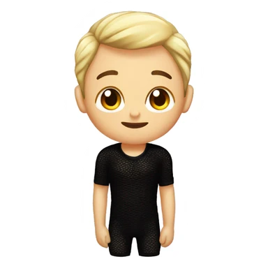 boys in black fishnets indoors sticker