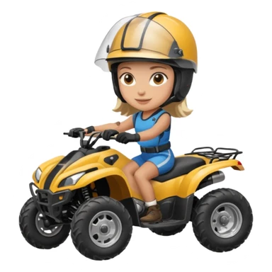 Atv ride girl sticker