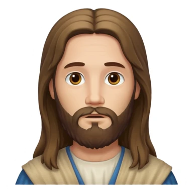 Jesus with white skin sticker