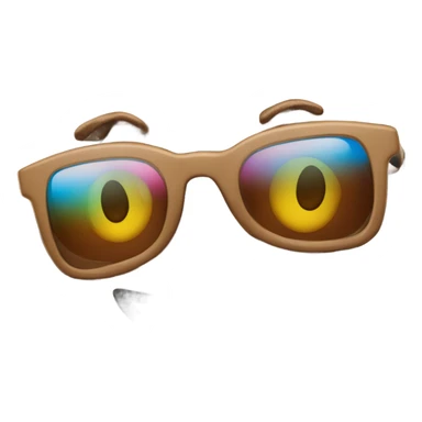 Poo with sunglasses sticker