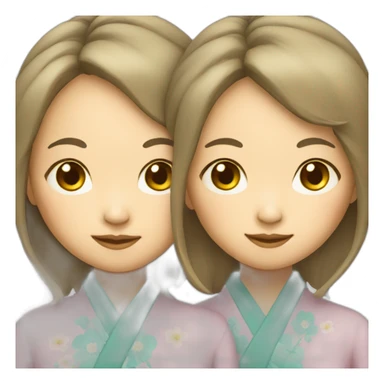 japanese-woman-twins sticker