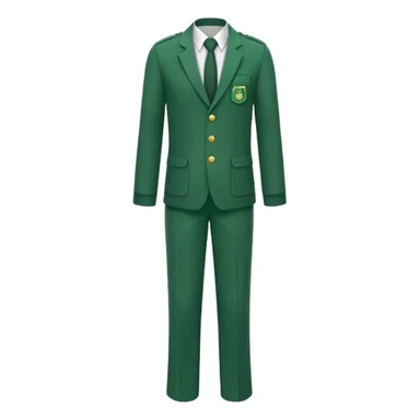 green academia uniform with pants sticker