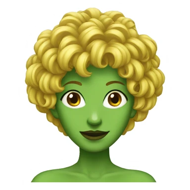 driade tree woman green hair sticker