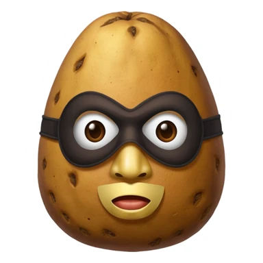 Masked potato sticker