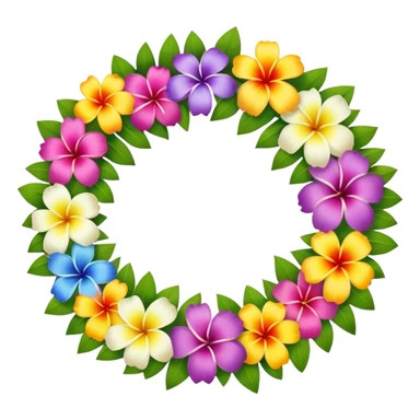 Hawaiian lei  sticker
