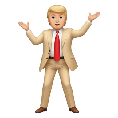 Donald Trump as a dancer sticker