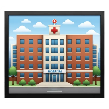 HOSPITAL desde fuera  sticker