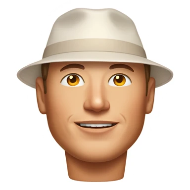 Elon musk with a bunch of sun tan lotion on his face sticker