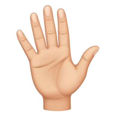 bend the fingers a bit and stick the thumb straight out in front sticker