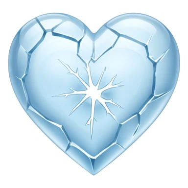 Corazón de hielo sticker